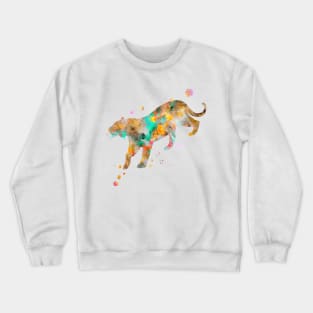 Bengal Tiger Watercolor Painting Crewneck Sweatshirt